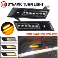 ไฟข้างสัญญาณไฟเลี้ยวแบบไดนามิกสำหรับ BMW E30 E32 E34ไฟ Led 1990-1996 M3 M5 3 5 7ซีรีส์