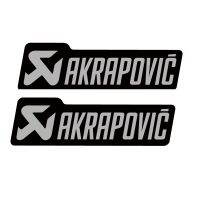 Epoxy Motorcycle Stickers For Akrapovic Logo Waterproof Decals Accessories