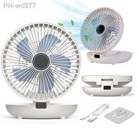 Summer Desktop Wall Mounted Mini Small Foldable Fan Rechargeable Folding Electric Fan Usb Small 3-Speed Home Silent Fan Camping