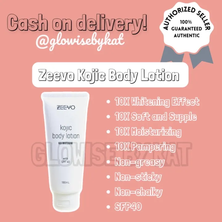 ZEEVO Kojic Body Lotion 100ml Lazada PH