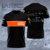 (in stock) W2c FIA World Rally Championship Pirelli Fanatec T-shirt Summer short sleeve casual mens and womens oversized T-shirts (free nick name and logo)