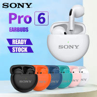 Sony หูฟังอินเอียร์,หูฟังบลูทูธหูฟังไร้สาย PRO6โทรพร้อมไมโครโฟนระบบ HD 5.2 Hi-Fi สเตอริโอ