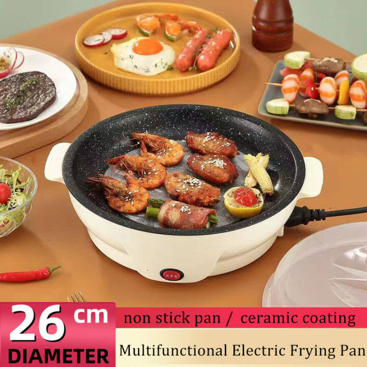 Mini Electric Frying Pan Household Multifunctional Electric Cooking Fry  26cm large diameter electric pan frying pan non-stick pan