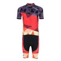 SIILENYOND Cycling Set Summer Anti-UV Bicycle Clothing Suit with 3D Gel Pad Breathable Racing Bike Bib Clothes