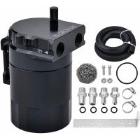 General Petroleum Can Catch Reservoir Tank Kit Fuel Line Aluminum Alloy Black 300ml