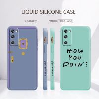 Friends TV Show Door Frame Phone Case For Samsung Galaxy S23 S22 Ultra S20 S21 FE S10 S9 Plus S8 Note 20 10 Lite 5G Liquid Funda Phone Cases