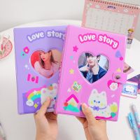 IFFVGX Kawaii Love A5 Kpop Photocard Binder Holder Picture Album Collect Book Idol Photo Card Album Student School Stationery