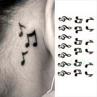 hot【DT】 Temporary on ear finger music note bird stars line streak henna tatto tatoo fake for women