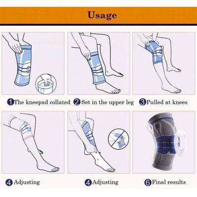 Sports Knee Pad Anti-injured Support ce Breathable Silicone Knee