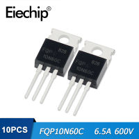 ทรานซิสเตอร์ MOSFET FQP10N60C 10N60C,6.5A 600V TO-220จำนวน10ชิ้น