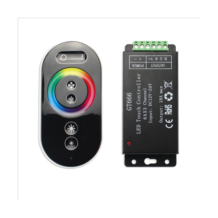 Centralina controller RGB RF con telecomando multi effetti