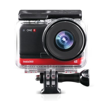 Ruigpro เคสใส่กล้องใต้น้ำ60ม.,ฝาครอบป้องกันกันน้ำสำหรับ Insta360 ONE R 4K 360 Edition Leika