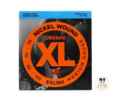 Daddario สายเบส 4 สาย Bass 4 String รุ่น EXL-160 Nickel Wound Bass