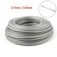 3mm/2.7mm Steel Wire Grass Trimmer Wire Rope Cord Line Strimmer Brushcutter Long Round Roll Grass Replacement Trimmer line