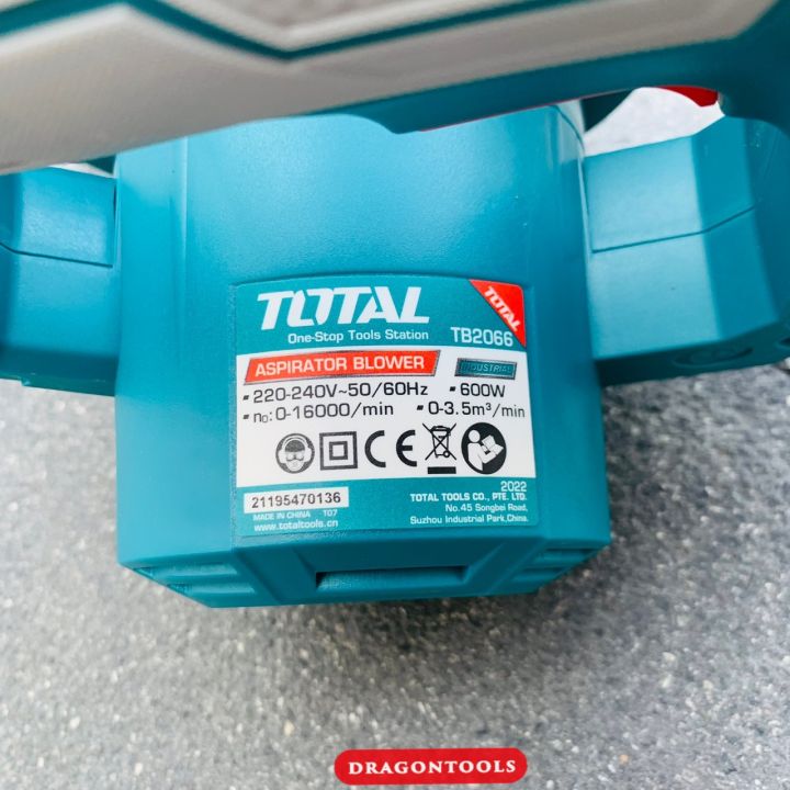 total-เครื่องเป่าลม-blower-รุ่น-600w-tb2066-งานเกรดพรีเมี่ยม-ลมแรง-ดูดและเป่าลมได้