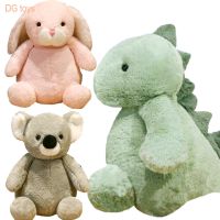 【YF】 Lifelike Angora Rabbits Plush Toy Stuffed Animals Koala Pig Penguin Dog Dinosaur Baby Cuddly Plushie Dolls Appease Toys
