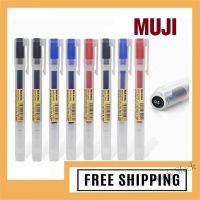 【Ready Stock】 ❁❂ C13 MUJI Gel Ballpoint Pen Black/Blue/Red Ink Color Pens 0.5mm 0.38mm Japan Original Stationary