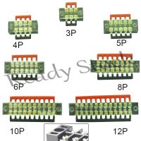 【Ready Stock】 ✘♘ B40 Electrical Screw Terminal Block Dual Row Strip Fixed Wiring Board Wire Connectors 600V 15A Box Connecter Cable Contacts 3/4/5/8p