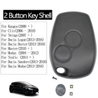 เคส Fob Kunci Remote Mobil สวิตช์แบบปุ่มสำหรับ Clio Dacia Twingo Duster Trafic Kangoo Master รูปแบบ Renault 2/3