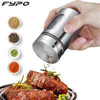 Fypo 304สแตนเลสสตีล Jar 80Ml BBQ ขวดเครื่องปรุงกล่องน้ำตาลผงโกโก้ขวดสินค้าแห้งขวดเครื่องปรุงอาหารอาหารพริกไทย Cruet ไม้จิ้มฟันหลอดเกลือ Shaker แก้ว