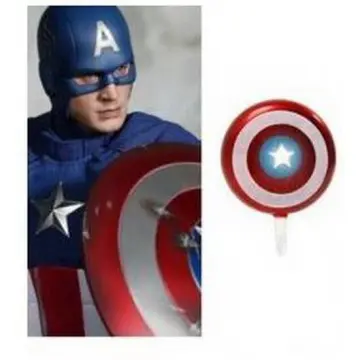 Metal Captain America Shield Car Oil Tank Cover Rear Emblem Badge Decal  Stickers