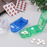 1 PC Medicine Tablet Cutter Pill Storage Box Splitter Drugs Tablet Cutter Divider Storage Case Health Care Pill Medicine Case Medicine  First Aid Stor