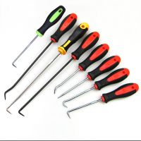 {7ho car tools} 4 Pcs Car Remover ชุดเครื่องมือ Automotive O Ring Oil Seal Gasket Puller Remover Craft Hand Tool Long Pick Bearing Puller Tools