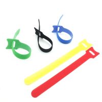 10pcs Wholesale 12*150mm Nylon Reusable Cable Ties with Eyelet Holes back to back cable tie nylon hook loop fastener management Cable Management