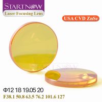 Startnow CO2 Laser Focusing Lens USA CVD ZnSe Dia 12 18 19.05mm 20 FL 38.1 50.8 63.5 76.2 101.6 For Laser Cutting Machine Parts