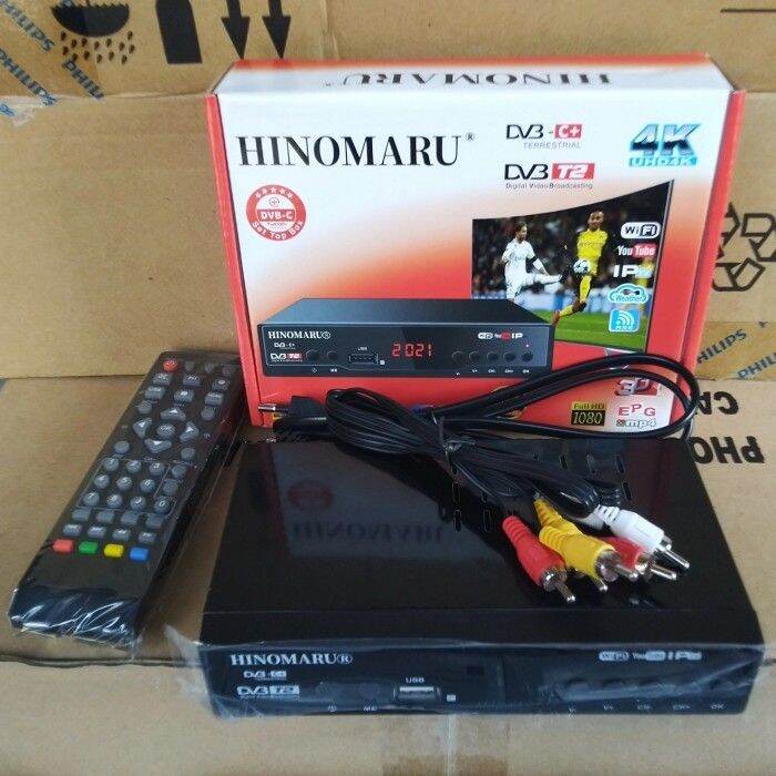 Set Top Box DVB T2 Hinomaru 4K Lazada Indonesia