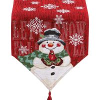 Christmas Table Runner Holiday Table Runners for Dining Room Snowman Table Runner for Christmas Table Decorations