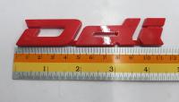 Logo DDI ของรถ isuzu d-max 11cm งานพลาสติก สีแดง