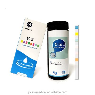 Salable 6 In 1 Water Test Kits Water Quality Test Strips GH/PH/CIR/NO3/NO2/KH，100 Pieces Inspection Tools