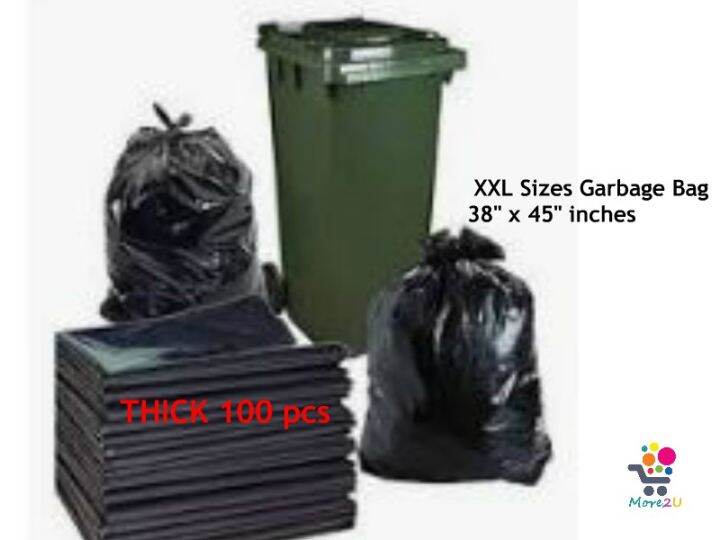 [Thick] 100pcs 38" x 45" XXL Size Garbage Bag/Beg Sampah/Rubbish Bag