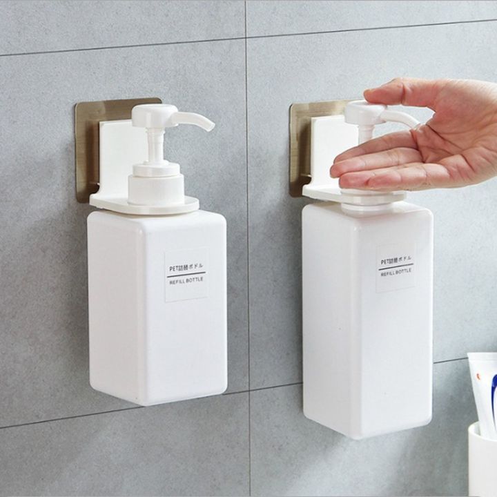 like-activities-2ชิ้นติดผนังแชมพูขวดชั้นวางเจลอาบน้ำ-rackholder-กาวตนเองชั้นวางแขวนอุปกรณ์ห้องน้ำ