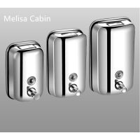 ✉▥ 【MC】Wall Mount stainless steel Hand soap Dispenser No-Drill Shampoo Shower Dispenser