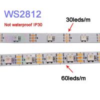 1m/2m/3m/4m/5m WS2812B Smart pixel led strip light;30/60/144 pixels/leds/m;WS2812 IC;IP30/IP65/IP67DC5V led strip tape