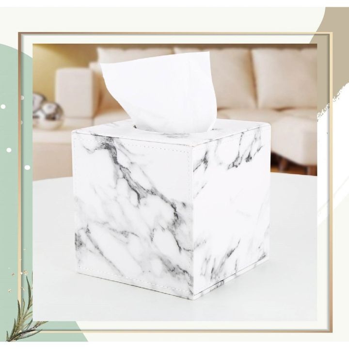 orzer-กล่องทิชชู่-ลายหินอ่อน-ของแต่งบ้าน-tissue-box-luxury-marble-collection