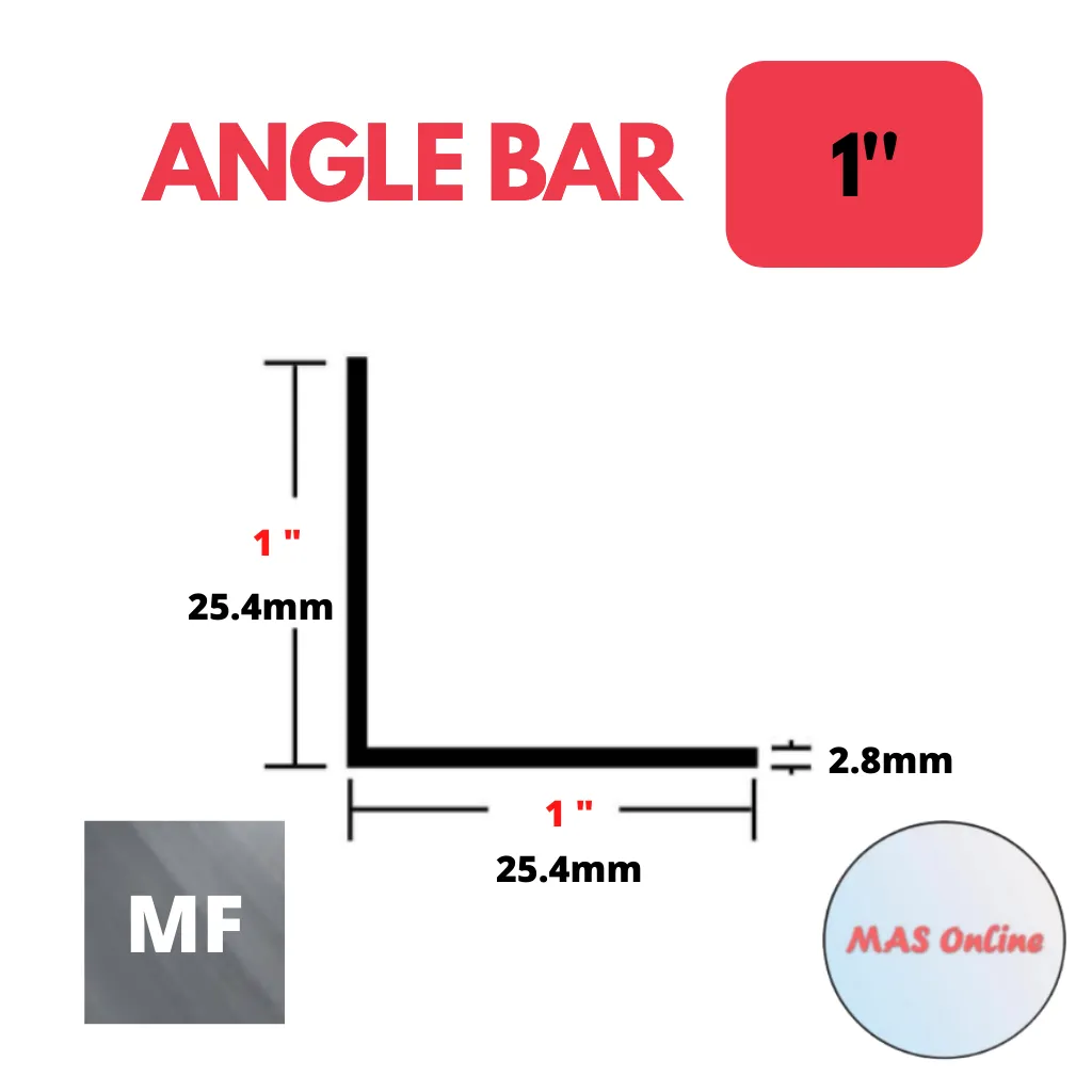 6/8'', 1'', 1 1/2'', 2'' Aluminium Equal Angle Bar L Shape Bar Aluminium Angle  Bar Corner Track (2ft, 3ft 4ft, 5ft 6ft, 7ft) | Lazada