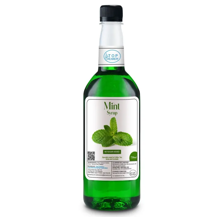 Top Series Mint Syrup 750ml Lazada PH