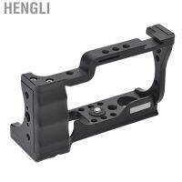 Hengli Camera Cage Aluminium Alloy Camera Cage Extension Frame Arc Design with 1/4 Inch and 3/8 Inch Screw Holes for Canon M50 Mirrorless Camera