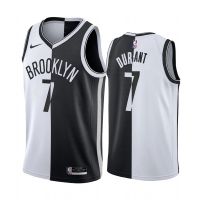 PUTIH HITAM Jersey BASKET NBA SPECIAL SPLIT BROOKLYN NETS 7 KEVIN DURANT White Black