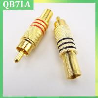 3 Pair RCA Male Connector Plug Solder Soldering Audio Video Jack Adapter Connectors Adapter for RCA Cable Video QB7LA