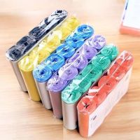 ┇ 5 Rolls 1 pack 100Pcs Household Disposable Trash Pouch Kitchen Storage Garbage Bags Cleaning Waste Bag Plastic Bag