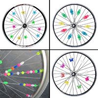 2023 NEW 1 Pack Luminous Bicycle Wheel Spoke Plastic Colorful Wrap Tubes Decor Bike Spokes Cycling Parts Bicycle Accessories