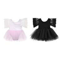 2017 Fashion Cute 2 Style Newborn Baby Girls O-Neck Solid Lace Floral Mini Tutu Princess Dress Outfit Summer Party 0-3Y  by Hs2023