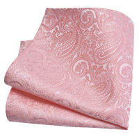 GUSLESON แฟชั่น25*25ซม. ผู้ชาย Paisley สีแดงสีดำสีฟ้าผ้าเช็ดหน้าผ้าไหมกระเป๋าสแควร์งานแต่งงาน Hankies ของขวัญ