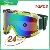 1/2PCS Anti-Fog Ski Goggles Motorcycle Goggles Winter Snowboard Skiing Glasses Outdoor Sport Windproof Ski Mask Off Road Goggles