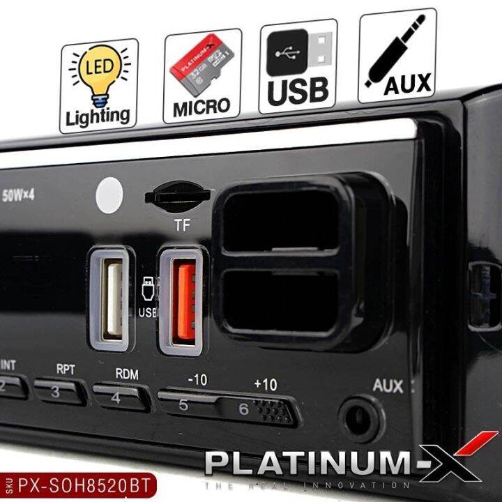 platinum-x-วิทยุ-1din-พร้อมที่จับมือถือ-บลูทูธ-เครื่องเล่นusb-เครื่องเล่นmp3-fm-bluetooth-บลูทูธติดรถยนต์ไม่ใช้แผ่นซีดี-hi-power-เครื่องเล่นติดรถ-8520bt