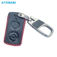 Leather Car Key Case Keychain For YAMAHA NVX 125/155 NMAX XMAX 125/250/300/400 Aerox 155 QBIX Motorcycle Smart Remote Fobs Cover